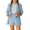 Gsets23-Sky Blue, variant on xaweyi Girls Solid Color Blazer Short Suit 2‑Piece Open Front Coat & Rolled Hem Shorts Dressy Casual Outfit for Kids Size 11-12 Years