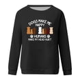 thumbnail image 4 of Pntutb - Camiseta estampada para mujer, blusa de manga larga, cuello redondo, tops casuales, sudadera Pntutb Pntutb-3040, 4 of 4