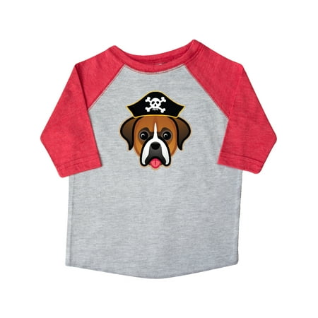 

Inktastic Boxer Dog Funny Pirate Gift Toddler Boy or Toddler Girl T-Shirt