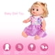 thumbnail image 4 of Muñeca de juguete de alta simulación para niños, muñeca de juego de simulación educativa, juguete con efecto de sonido, ropa Floral SY004-9, 4 of 12