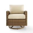 thumbnail image 3 of Crosley Furniture Bradenton Fabric Outdoor Swivel Rocker Chair in Sand, 3 of 11
