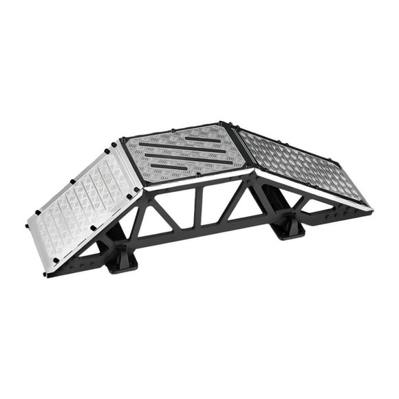 Accesorio de puente de rampa de obstáculos para coche RC, piezas de repuesto premium realistas portátiles de acero inoxidable individuales para 1/10 1
