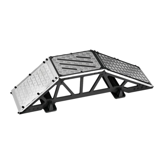 Accesorio de puente de rampa de obstáculos para coche RC, piezas de repuesto premium realistas portátiles de acero inoxidable individuales para 1/10 1