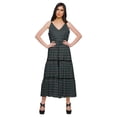 thumbnail image 1 of Moomaya Robe Longue Maxi pour Femmes en Coton Imprimé à Bretelles Spaghetti et Col en V, 1 of 6