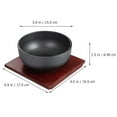 thumbnail image 2 of 1 Set Cast Iron Bibimbap Bowl Korean Cooking Bowl Food Bowl for Rice Soup, 2 of 6