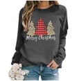 thumbnail image 2 of WEAIXIMIUNG Sweatshirts Grande Taille pour Femmes 3X Imprimé de Noël Décontracté à Manches Longues Pull Col Rond Sweat à Capuche, 2 of 4