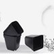 thumbnail image 2 of 50pcs black square plastic seedling pots indoor outdoor 6x6x6.5cm, 2 of 4