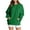 Green, variant on Buigttklop Womens Plus Size Sweatshirt Fall Winter Casual Quilted Long Sleeve Pocketed Sweatshirts Pullover Top