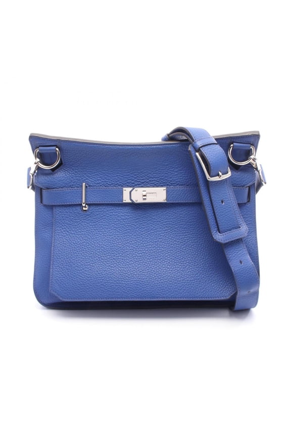 Pre-Owned Hermes Jypsiere 31 Blue Electric Shoulder Bag/Handbag, Taurillon Clemence Leather,...