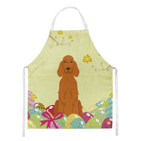 

Carolines Treasures BB6064APRON Easter Eggs Irish Setter Apron Large multicolor