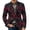 Wine_002, variant on Domuza Long Sleeve Blazer for Men Corduroy Suit Jacket Sports Coat Casual Business Dress Floral Suit One Buttons with Pocket Watermelon Red XL