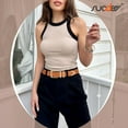 thumbnail image 2 of SUOSDEY Women Suede Belt Fashion Ladies Casual Leather Waist Belt for Jeans Dresses 2Pack, 2 of 7