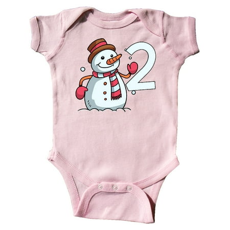 

Inktastic 2nd Birthday Snowman Gift Baby Boy or Baby Girl Bodysuit