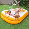 thumbnail image 2 of Rectangulaire Enfant Gonflable Piscine Anti-Dérapante Pliable Grande Famille Pataugeoire Piscine PVC Protection de l'Environnement Matériel Résistant à l'Usure Baril de Bain, 2 of 5