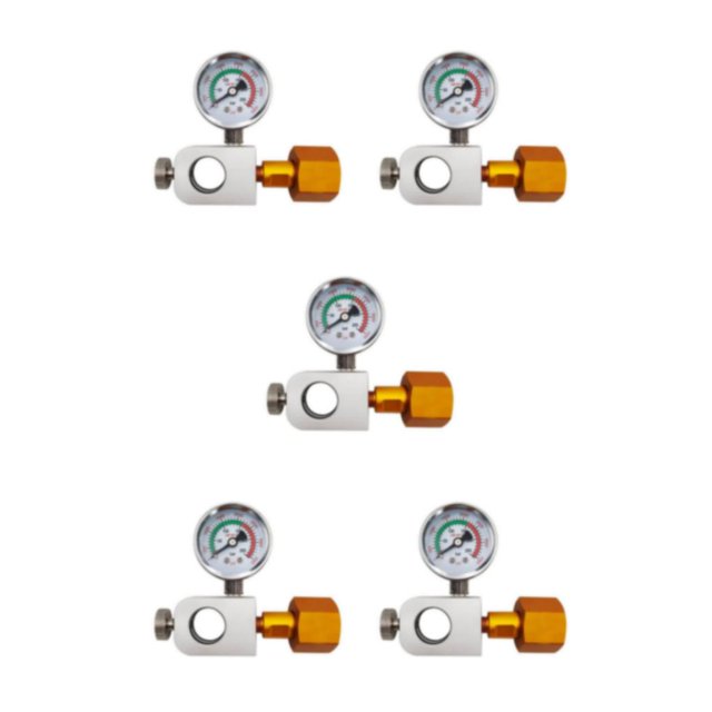 Kenally Adaptador de conexión rápida con manómetro adecuado para válvula CGA320 1X CGA320 países de aplicación rápida EE. UU. Filipinas Type2 NO2