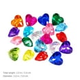 thumbnail image 2 of Miangastore DIY Jewelry Accessories Assorted Color Heart Shaped Gems 1 Set 2x2x0.7in, 2 of 8