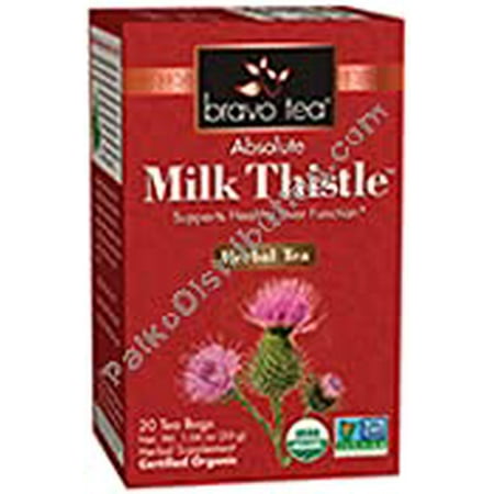 Bravo Teas Milk Thistle Tea Organic Tea Bags  20 Count