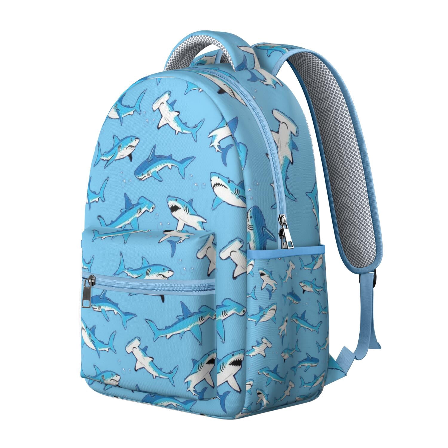Tropical Ocean Shark Backpack - Lightweight & Durable Daypack, Waterproof Exterior, Breathable Comfort for Commuters