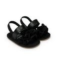 thumbnail image 2 of Baby Toddler Girls Soft Open Toe Summer Sandals Flower Princess Flat Shoes, 2 of 6