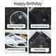 thumbnail image 3 of Hamigar 6X4Ft Happy 35Th Birthday Giltter Shinning Banner Telón De Fondo - 35 Años De Edad Decoraciones De Cumpleaños Suministros Para Fiestas Para Mujeres Hombres - Oro Negro, 3 of 5