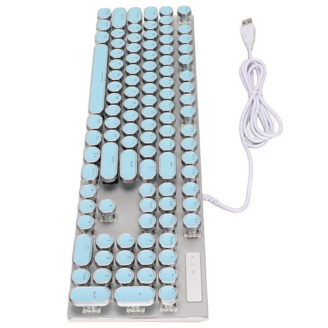 Teclado, teclado mecánico con interruptor azul Teclado mecánico Teclado mecánico con interruptor azul Construido para durar