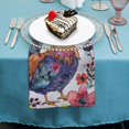 thumbnail image 4 of WYYP Rooster Flowers Chickens Polyester Cloth Napkins for Farmhouse Party Dining Table Decor Home Decor 4 PCS, 4 of 7