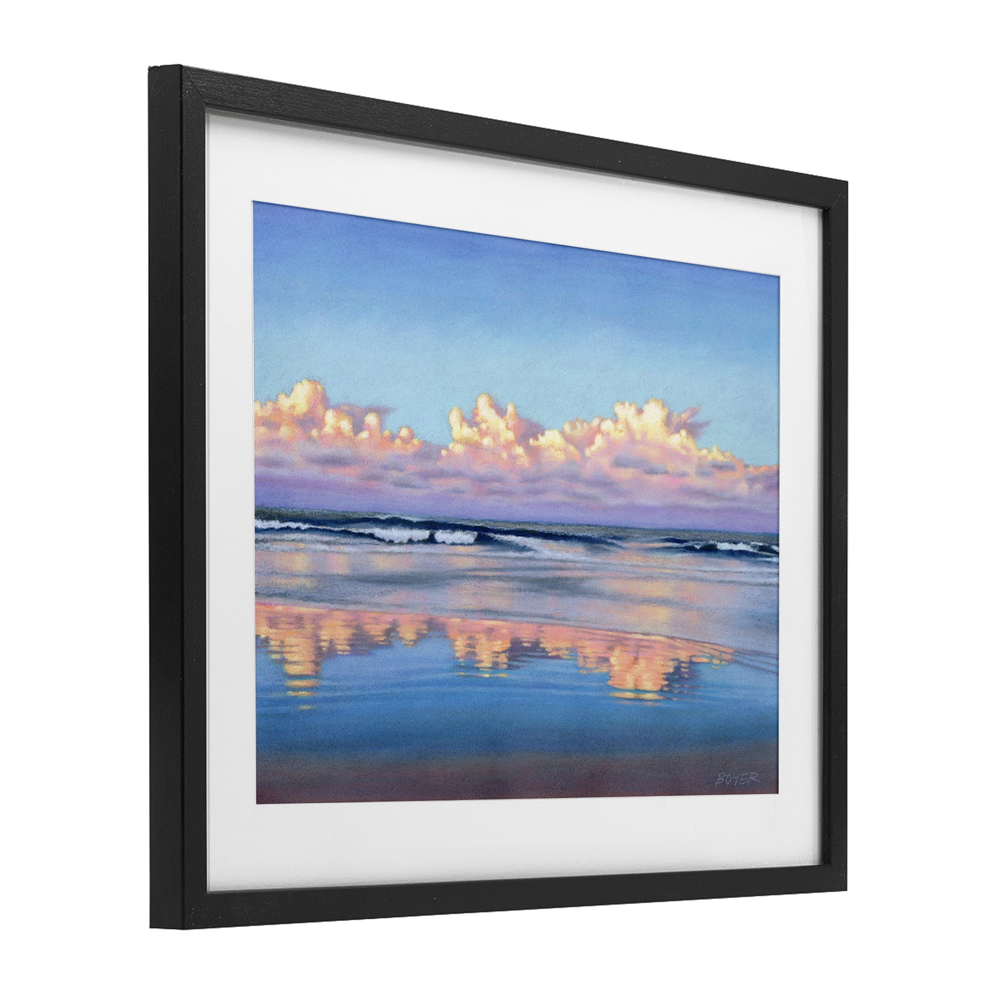 Stupell Industries Cloud Illusions Reflection Black Framed Print Under Glass, design by Susy Boyer