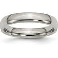 thumbnail image 2 of Chisel Titanium Polished 4.2mm Half Round Band - Ring Size 6.0, 2 of 8