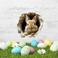 thumbnail image 6 of Cracked-Wall Stickers, Decals, and Vinyl Decor,Bunny Sticker Realistic Visual Easter Rabbits Decoration For Instant Spring Funny, 6 of 7