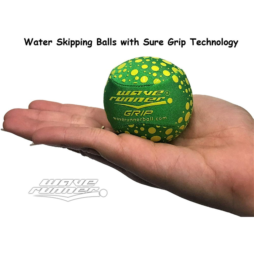 Wave Runner Water Runner Grip Ball Water Skipping Ball with "Sure Grip