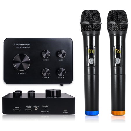 Sound Town 16 Channels Wireless Karaoke Mixer System with Bluetooth, HDMI ARC, AUX