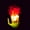 Red, variant on Floating Flame Handheld Prop Glowing Suspended Fire Effect Led Light For Party And Creative Decorative Use(Green-10X10X15Cm)