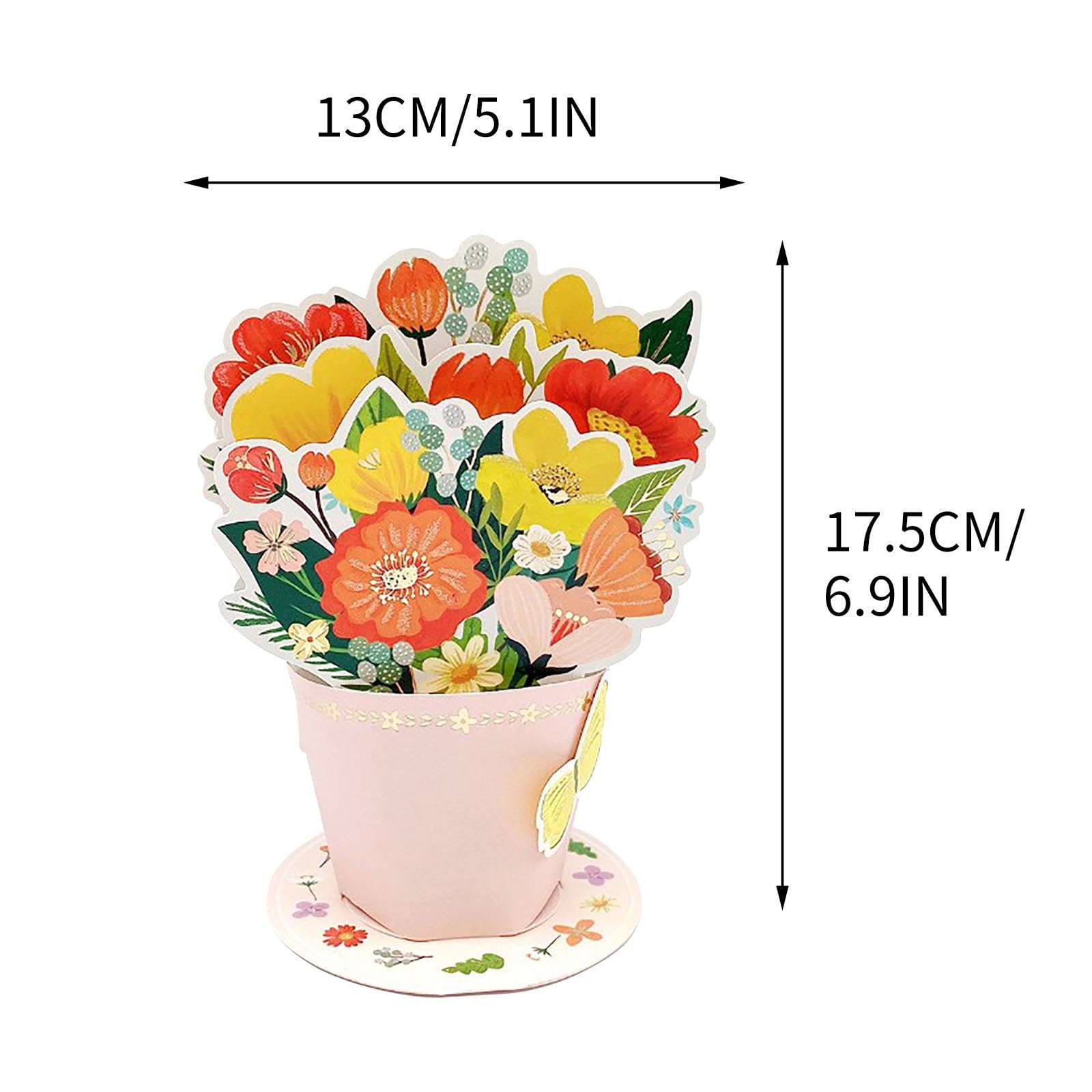 Paper Love Flower Bouquet Pop Up Card,Handmade 3D Australia | Ubuy