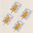 thumbnail image 3 of FRCOLOR depth gauge 4Pcs High Precision Portable Tread Pattern Depth Gauge Height Depth Measure Tool Yellow (0-20MM),2.56"X1.65"X0.2", 3 of 5