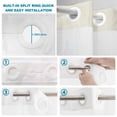 thumbnail image 4 of No Hook Shower Curtain, Beige Cute Cat Shower Curtains for Bathroom with See Through Top Window, Cartoon Funny Heater Cats Waterproof & Washable Bath Curtain 60"x72", 4 of 9