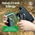 thumbnail image 5 of Electric Water Filter, 0.01 Micron  Filtration System with Solar, Hand Crank Charger & LED Flashlight | Portable Pump for Camping Gear, Hiking &  Kits, 5 of 6