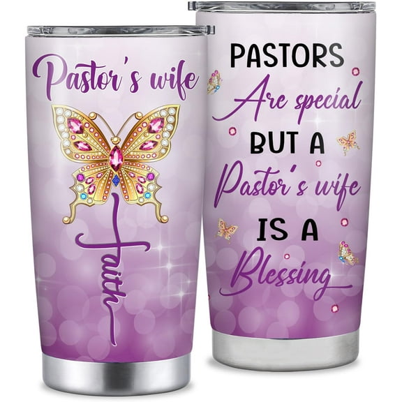 Pastor Wife Appreciation Gifts, Pastor''s Wife Gifts tumbler 20oz, Religious Gift for Minister''s Wife,Thank You Gifts Pastor''s Wife,Unique Christmas Gifts for Wemon