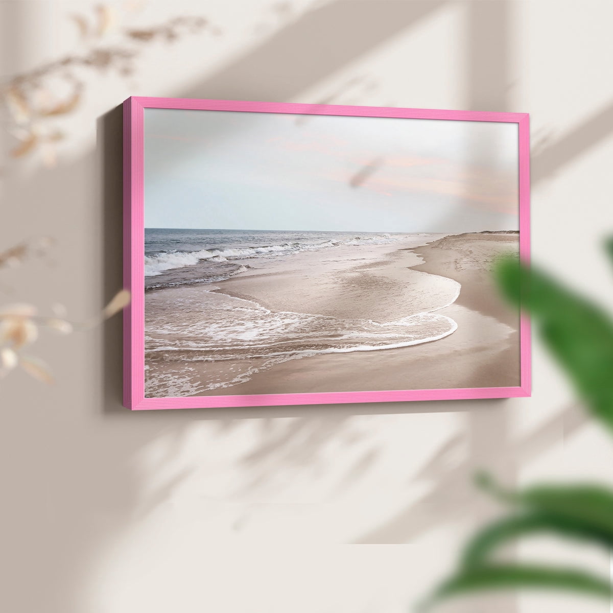 Corolla Soft Shore by Natalie Carpentieri - Restickable Framed Giclée Print