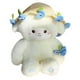 thumbnail image 1 of Rose Bouquet Hat Plush Lamb Doll Pillow, Plush Lamb Doll Pillow, Rose Bouquet Hat Design, Cozy Holiday Pillow with Soft and Cute Features, 1 of 7