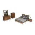 thumbnail image 3 of Limari Home Soria 64x83" Modern Fabric & Wood Queen Bed in Gray/Walnut, 3 of 5