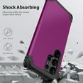 thumbnail image 5 of Dteck Case for Galaxy S23 Ultra,Drop Protection Rugged Shockproof Rubber Military Protective Bumper Hard Cover Armor Heavy Duty for Samsung Galaxy S23 Ultra, Purple, 5 of 7