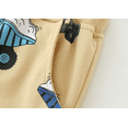 thumbnail image 5 of Bellafa Toddler Boy Sweatpants Cotton Boys Athletic Joggers Pants Kids Dino Truck Graphic Sweats Pants with Pocket 2-7T, 5 of 8