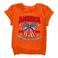 thumbnail image 2 of EnJoCho Boys Girls 4th Of July Shirt Cotton Kids Red White And Blue USA American Flag Shirt Comfortable Patriotic Tops Kids Girls Graphic Tee Summer Casual 2 12 Years, 2 of 8