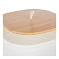 thumbnail image 2 of Bote de Basura Home Trends de Plástico con Tapa de Bambú, 2 of 4