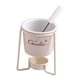 thumbnail image 2 of Olla para fondue de chocolate, vela de té, olla de porcelana para derretir, calentador de mantequilla, caldo, cerámica Blanco, 2 of 8