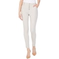 thumbnail image 1 of INC Pantalones casuales con botones expuestos para mujer, color blanco hueso, 4, 1 of 1