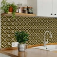 thumbnail image 6 of Mi Alma Medium Brown Floral Peel & Stick Tiles - Vinyl Backsplash 8x8, 6 of 16