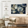 thumbnail image 5 of Elephant Stock Midnight Garden Wall Art - Horizontal Canvas Wall Art - Bedroom Wall Decor - Abstract Canvas - Blue And Beige Decor By Albena Hristova - 12" x 8", 5 of 8