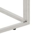 thumbnail image 4 of vidaXL Console Table Side End Table Silver Stainless Steel and Tempered Glass, 4 of 9