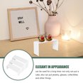 thumbnail image 3 of WASHWEPE 3Pcs Household Model Rack Acrylic White Displaying Shelf Suitable for Hotel Restaurant, 3 of 7